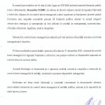 Declarația de răspundere managerială, 2021