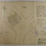 Planul general al Casei Sov(i)etelor (viitorul sediu al AŞM), mai 1952. ANA, F. R–3095, inv. 2 HT, d. 1447, f. 1.